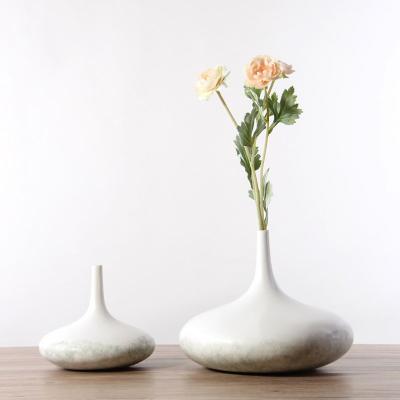 China 100% handmade Nordic simple creative flower ware furniture living room ceramic vases for home decor for sale