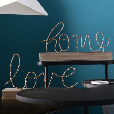 China Lighting Functions Night Light Alphabet Battery Home Culb Wall Decoration Party Wedding Birthday Decor for sale