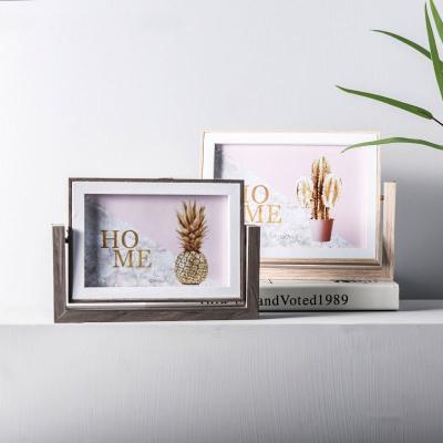 China New Fashion Photo Frame Environmental Friendly Creative Wooden Simple Decoration Desktop Decor for sale