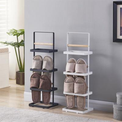 China Simple Viable Clear Multi-Layer Iron Shoe Rack Storage Rack Living Room Household Home Decor for sale