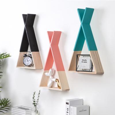 China Wall Hanging Luxury Simple Style Light Style X Shape Decoration Ornaments Wooden Room Decoration for sale