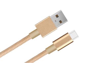 China Nylon Gevlecht Type C aan de Micro- Kabel van Usb, Magnetische Usb-het Laden Kabel voor Android Te koop