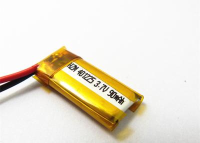 Cina 401235 mini batteria del polimero del litio di 3.7v 90mah per il telefono cellulare interfonico in vendita