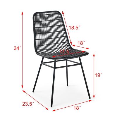 China Resonate Chair 2022 Modern Rattan Dining Chair For Dinner Bedroom Living Room Hall Wedding Party Meeting Steel Wicker Legs Chair for sale