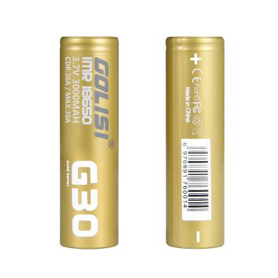 China High Rate Capability 3000mAh Cylinder Battery 18650 Battery Cell Pack For E-bliks Flashlight Home Appliances for sale