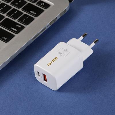 China Mobile Phone 33W High Power Dual Port Type Cell Phone Palladium Charging QC 3.0 USB C Fast Charging Wall Charger For Phone 13 for sale