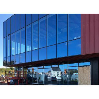 China Contemporary High Thermal Insulated Aluminum Glass Curtain Wall Facades for sale