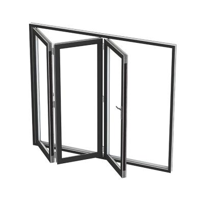 China Sound Insulation Spkwindows Double Glazed Doors Bi-folding Aluminum Glass Folding Doors for sale