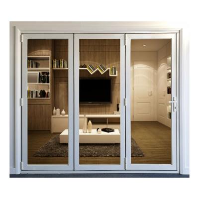 China Sound Insulation Double Glazing Interior Door Soundproof Folding Aluminum Folding Door for sale