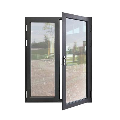 China Sound Insulation Manufacturer Customized As 2047 Australian Standard Soundproof Aluminum Casement Glass Door for sale