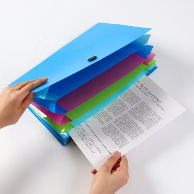 China Durable PP Waterproof Folder Color Inner Page Expanding Elastic for sale