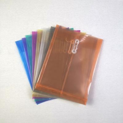 China Waterproof Data Table Protection Clear File Envelope File Folder Rope Bag for sale