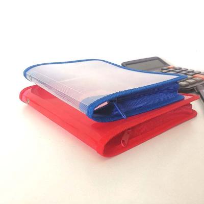 China Foldable Waterproof Transparent B5 Kids File Document Protector Pen Bag Clear Zipper Bag for sale