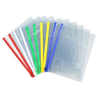 China Safe Wholesale Custom PVC A5 Card Holder Soft And Transparent Ziplock Document for sale