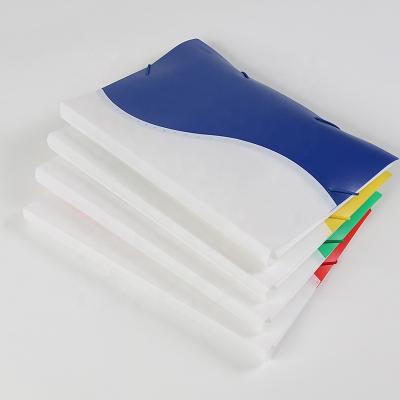 China Durable A4 PP Waterproof Two Color Spliced ​​Folder For Office for sale