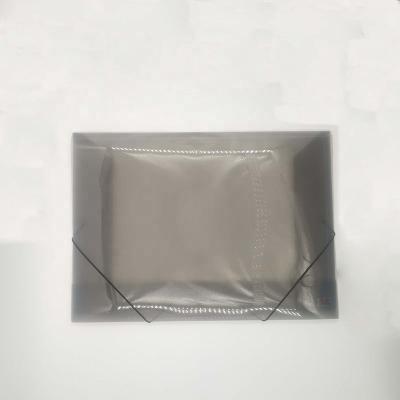 China Carry Promotional Oversized pp waterproof transparent A2 folder with elastic closure for sale