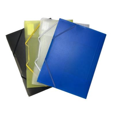 China 100% Cheaper Eco-friendly A4 PP Office Stationery Plastic File Folders With Colorful Elastic Band for sale