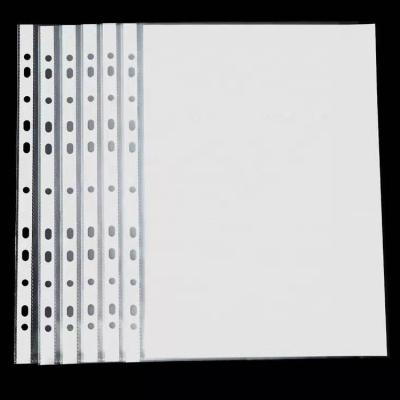 China 100% Factory Direct Waterproof Clear Plastic A4 11 Holes Eco-friendly Loose Leaf Sheet Protectors for sale