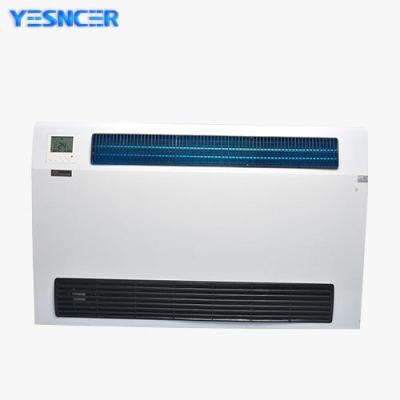 China Hotels 110mm Vertical Exposed Radiator Wall Mount Fan Coil Unit FCU for sale