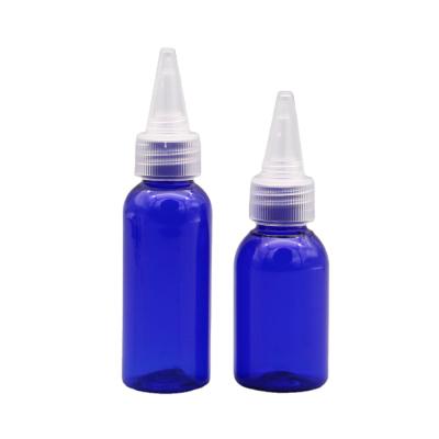 China Household Products 30ml Empty Pointed Mouth Bottle For Glue , Plastic Screw Cap PET Dropper Bottle for sale