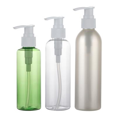 China PET Plastic Cosmetic 150 180 200 250ml Square Cosmetic Bottle Shampoo Lotion Bottle With Pump for sale