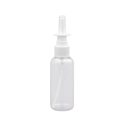 China Personal Care Plastic Medical Spray Nose Spray Bottle With Nasal Sprayer 40ml for sale