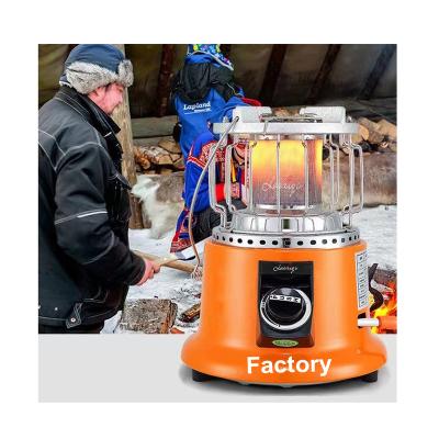 China Cheap Outdoor Hot Sale 2 in 1 Portable Home Room Camping Gas Heater And Gas Cooker Small Air Natural Gas Heater Factory Customized for sale