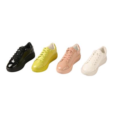 China Comfortable Women Sneakers Cushion Shoes Casual Waterproof Smooth Upper Lace Up Fashion Shoes for sale