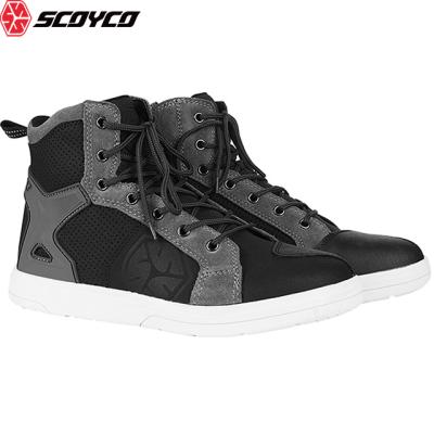 China SCOYCO Printed Most Popular Customized For Mens Woman Cycling Motorcycle Shoes Motorcycle Boots for sale