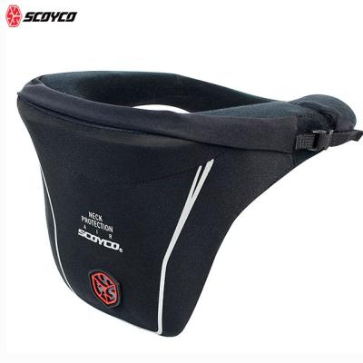 China Fashionable Knee Compression SCOYCO Sports Bike Gear On-Road Protective Neck Bump Brace Bottom Racing Motocross Helmet Guard for sale