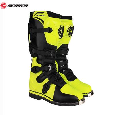 China Sportwear SCOYCO MBM006 CE Pitched Compound Rubber Motocross Grip Top Level Motocross Boots Outsole for sale