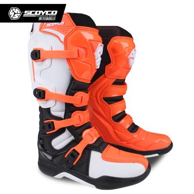 China Pro Tribe Microfiber Motorcycle Boots Waterproof Riding Leather Biker SHIP Moto Motor Bike Racing Shoes Motocross Motorcycle Boots for sale