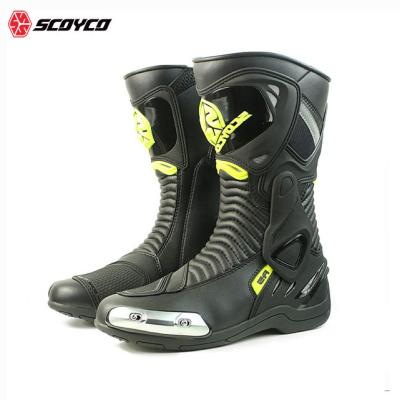 China SCOYCO Lightweight Motorcycle Shoes Climbing Racing Motorcycle Motocross Waterproof Breathable Leather Boot For Women for sale