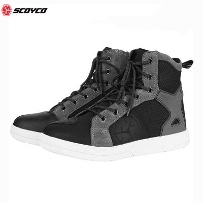 China SCOYCO New Breathable Custom Design Top Quality Auto Sports Boot Motorcycle Boots for sale