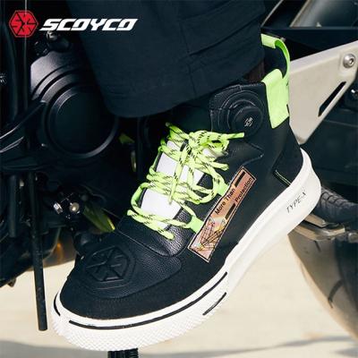 China Cross Country Spring SCOYCO Men's Motorcycle Riding Boots Breathable Fall Prevention Knight Fast Fast On-Off Racing Boot for sale