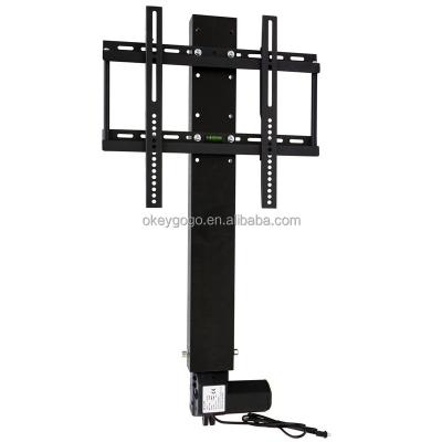 China Large Screen 32-70 Inch 2.2M Height Adjust RF Remote Control Motorized TV Dripproof Lift and Cable Outdoor for sale