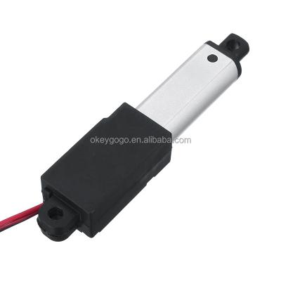 China Small Linear Actuator IP54 6VDC Mini Linear Motion Actuators Waterproof IP54 Factory Outlet Electric With Brackets for sale