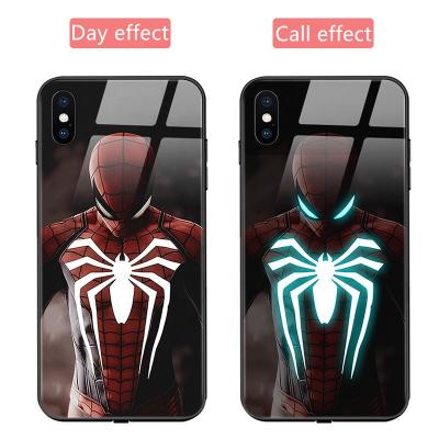 China hot sale street fashion Anti-drop led voice-activated max xs i11 12 pro tempered glass sublimation xr max cell phone cases for iPhone for sale