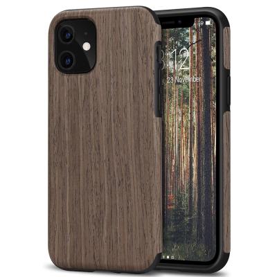 China New Release Anti-fall Wooden Thin Case Cover Device Cell Phone Hard Bags and Cases For I Phone Phone Case for sale