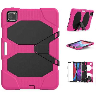 China Hot Selling Anti-fall Pad 3-Layer PC + Silicone Customized Leather Pad i Mini Pro 11 10.2 12.9 2021 Case For iPad Air Notebook the pro for sale