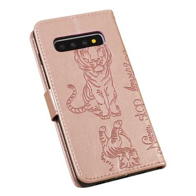 China Anti-fall new arrival embossed sublimation wallet leather cell phone case s10 s20 customized bags and cases for Samsung for sale