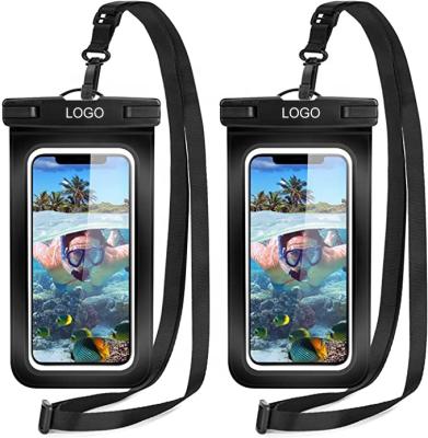 China Hot Selling Amazon Anti-drop Touch Screen Cell Phone Pouch With Lanyard Mobile Phone Bags Waterproof Case Phone Bags For Samsung iPhone for sale