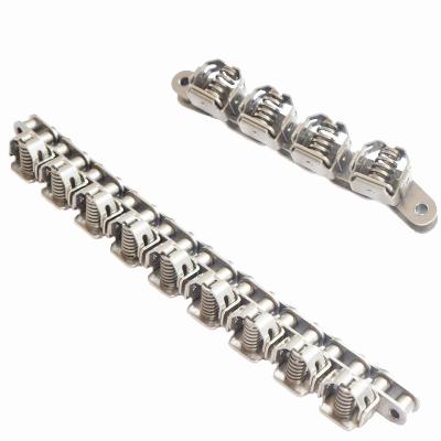 China Transmission or Conveyor System New Arrival 08B-1 Stainless Steel Roller Chain Gripper Chain with Attachment for sale