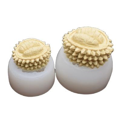 China Sustainable 3d Silicone Craft Soap Cake Decoration Customized by Fusimai and Diy Handmade Durian Shape Candle Mold for sale