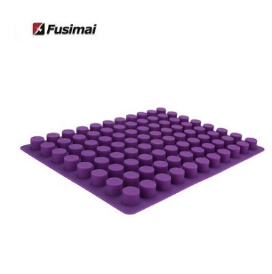 China Sustainable Fusimai Jelly Chocolate Candy Cake Decorative Ice Grid Making Cylinder Mold 88 Holel Round Silicone Mold for sale