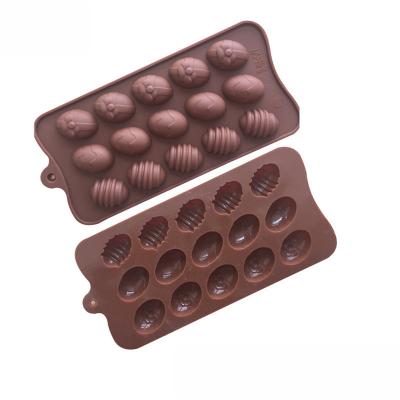 China Fusimai Sustainable Hand Soap Ice Lattice Jelly Mold Easter 15 Silicone Chocolate Egg Molds for sale