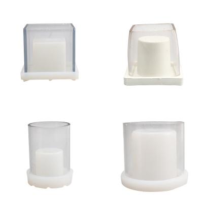 China Low price viable custom square candle holder factory Fusimai scented candle silicone mold for sale