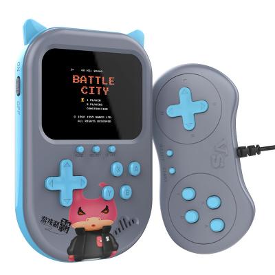 China 2022 Cat Ears Handheld Game Player Cute 800 mAh Game Console Rechargeable Item 500 Retro Games Kids Gamepad 3.5 3.5 Inch for sale