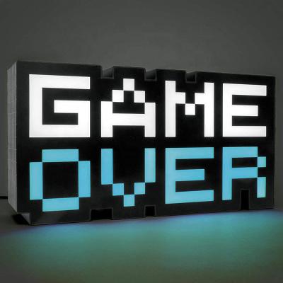 China Gaming Atmosphere Lights 8 Bit Pixel Game Over Icon Light LED Icon Light For Playstation Game Lamp For PS4 PS5 for sale