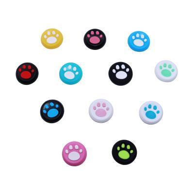 China For Game Consoles Silicone Analog Joystick Grips Hat Factory Price Cat Paw Thumb Stick Grip Ca p Cover For PS3/PS4/PS5/Xbox One/Xbox 360 Controller Gamepad Joystick Case for sale